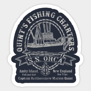 Captain Quint's SS Orca Sticker